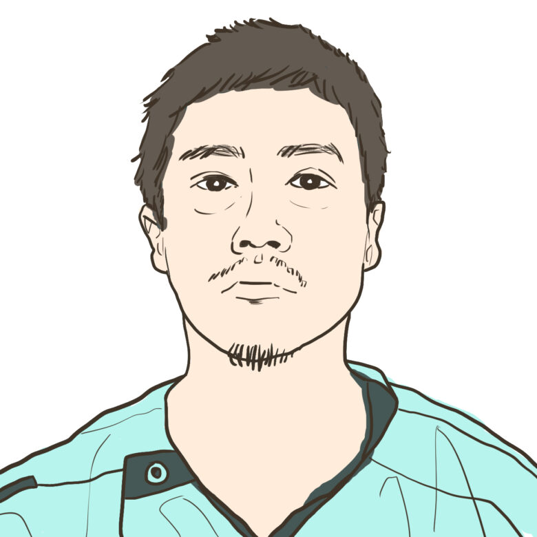 重光先生顔イラスト