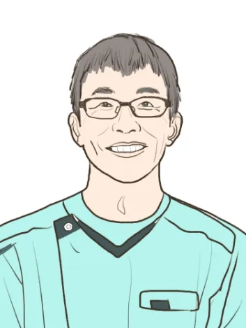 大西先生顔イラスト